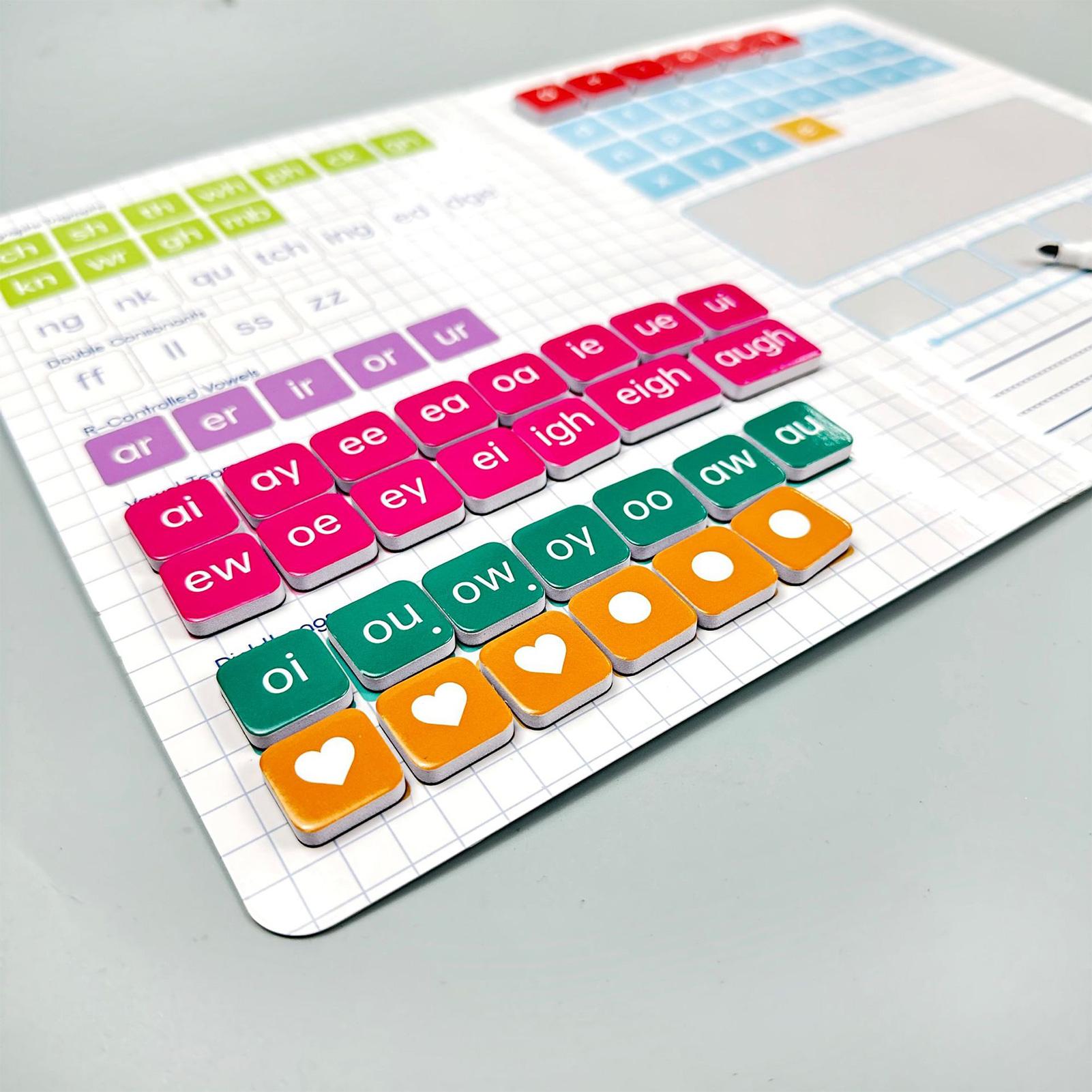 Free Educational Games For Kids - フォニックスとスペル学習用の文字タイル 完全磁気式教育用インタラクティブ学習玩具 子供向けフォニックスゲーム 男の子向け