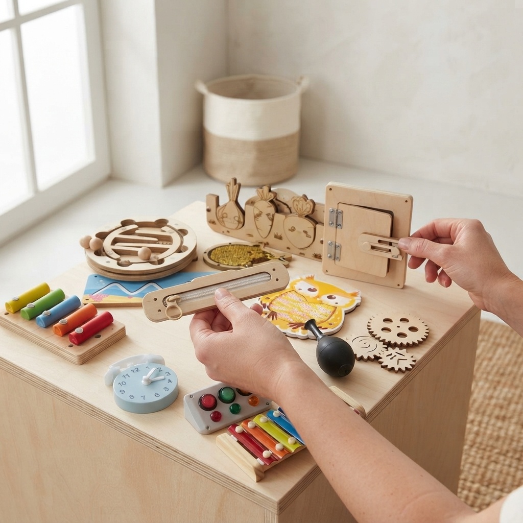 Kids Education Usa - 恐竜ビジーボード木製DIYアクセサリーモンテッソーリ早期学習玩具動物マッチングパズルボード手作り教育玩具センソ