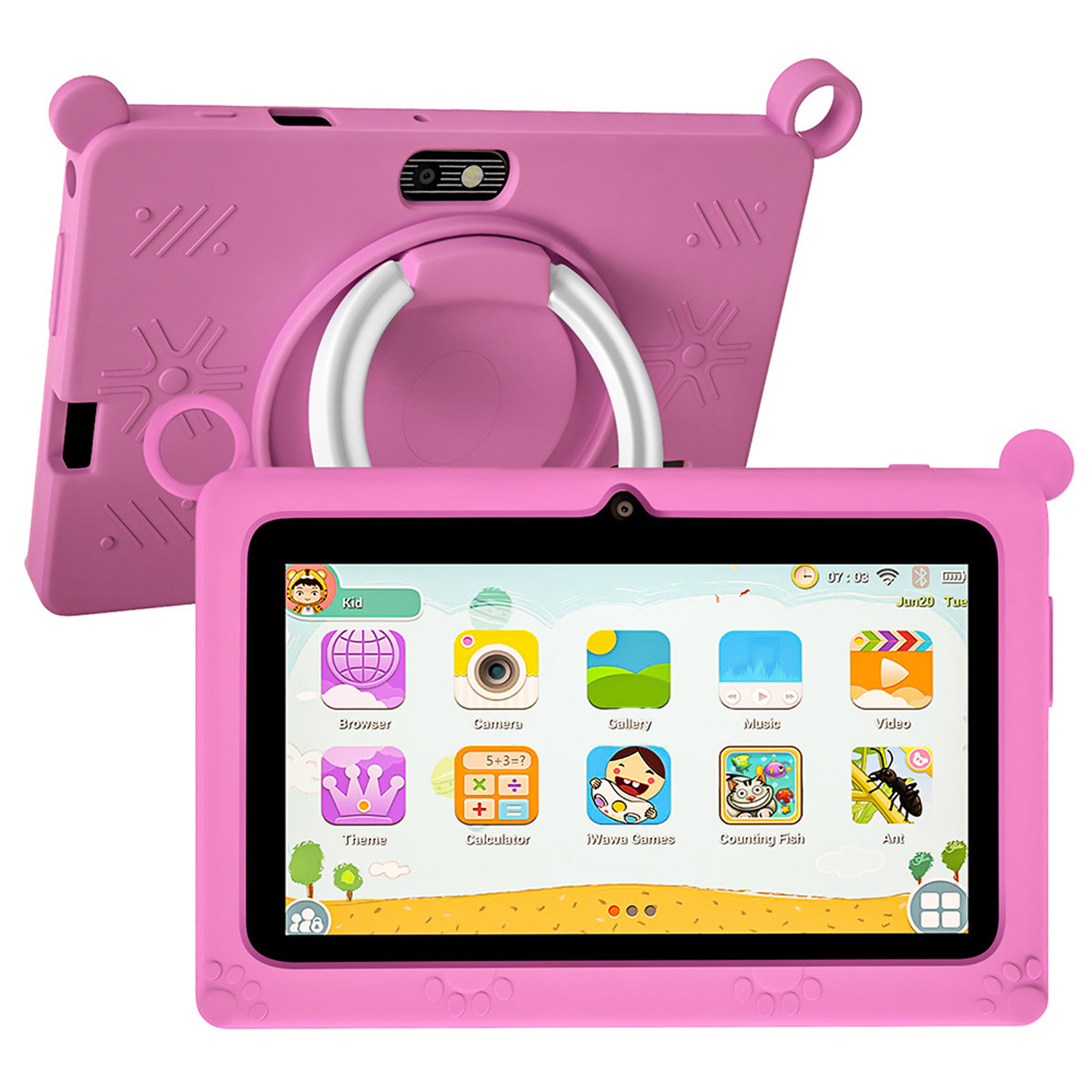 Kids Educational Games Learn English - BDF 子供用タブレット 新しい 7 インチ Google