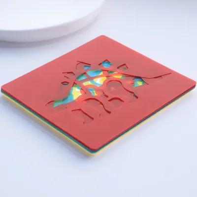 Kids Education Template - 子供向け動物テーマの教育用トレーシングテンプレート12枚セット、安全で洗えるチョークペイント用ステンシル