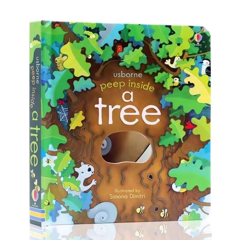 Kids Early Education Books - Usborne ピープ・インサイド・ア・ツリー 3D フラップ絵本 英語教育 早期学習