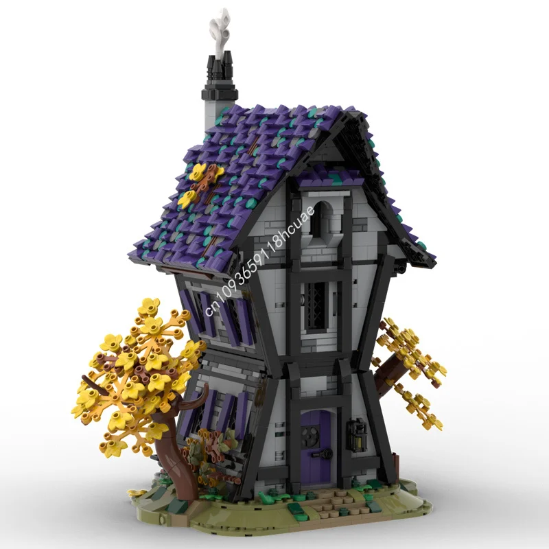 Kids Education Design - 1912ピース MOC 魔女の家 ハロウィン ビルディングブロック クリスマスギフト