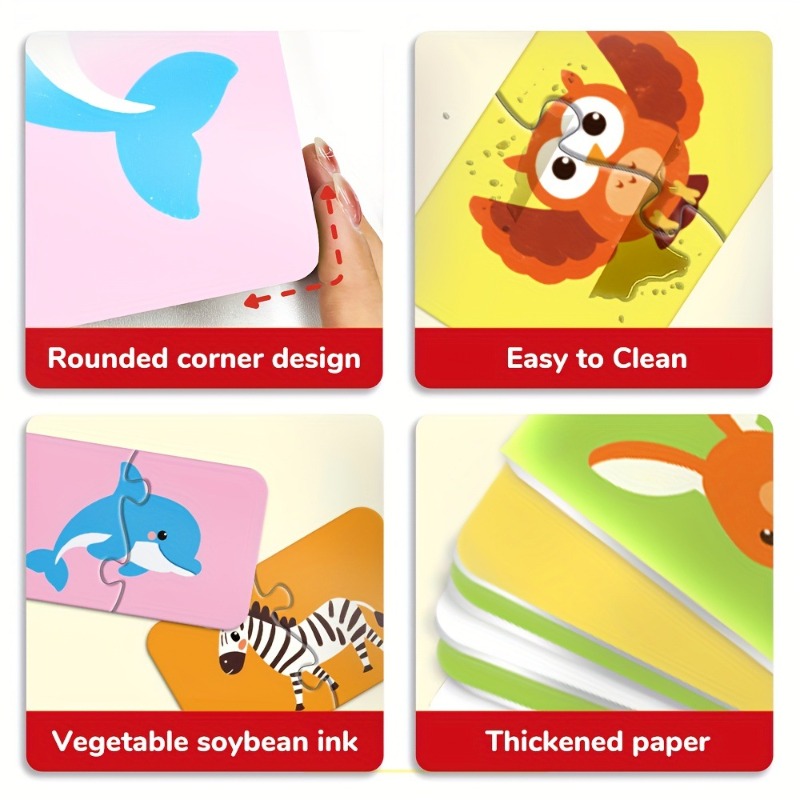 モンテッソーリカード教育玩具子供向け学習教育パズル赤ちゃん向 - Kids Educational Games Learn English のレビューと価格