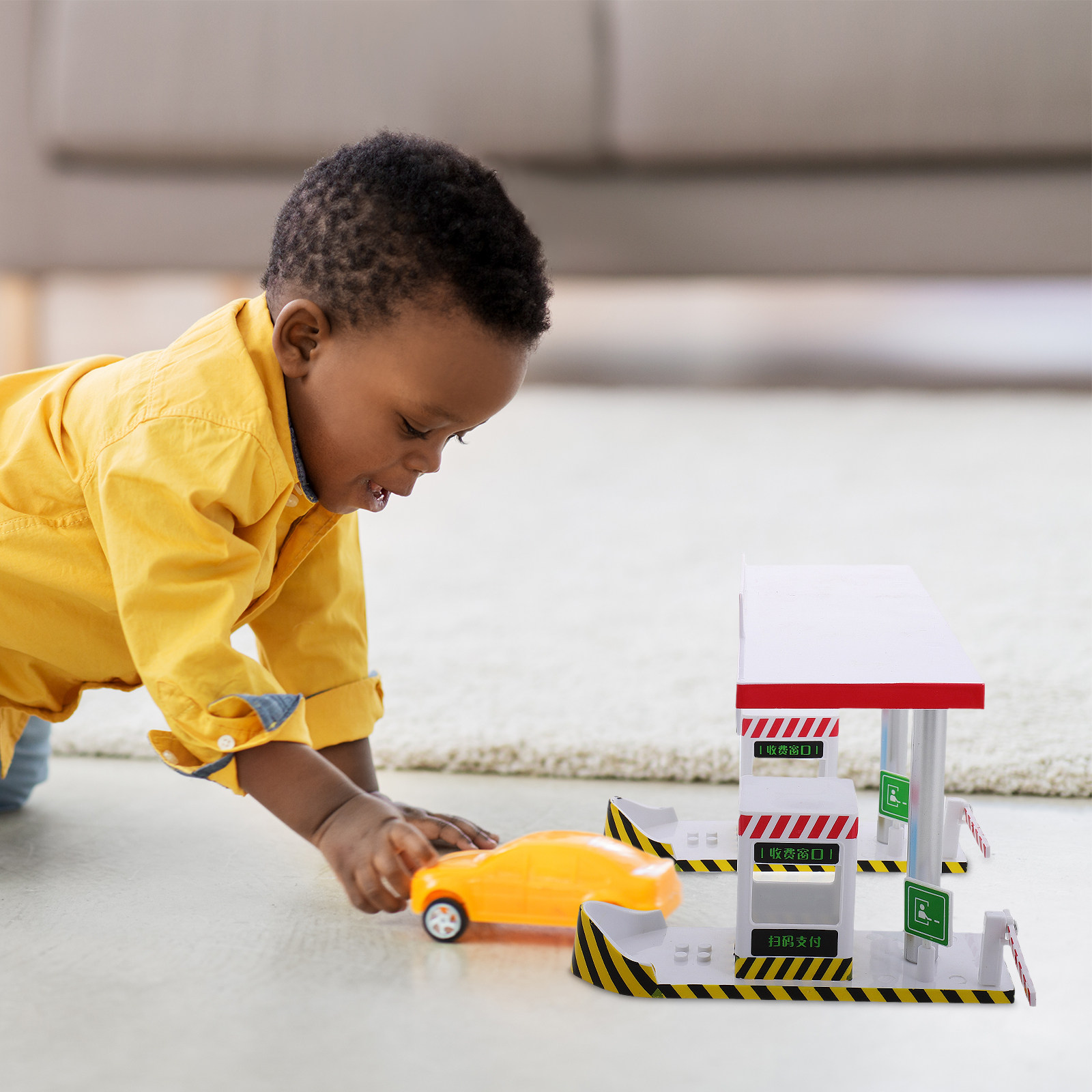 プラスチック製料金所プレイセット 子供の想像力豊かな高速道路 - Kids Education Toy のレビューと価格
