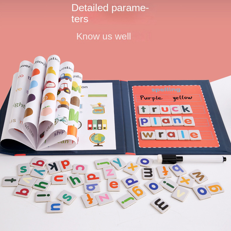 1pc 磁気アルファベットスペル単語パズルゲーム子供のための - Kids Educational Games Learn English のレビューと価格