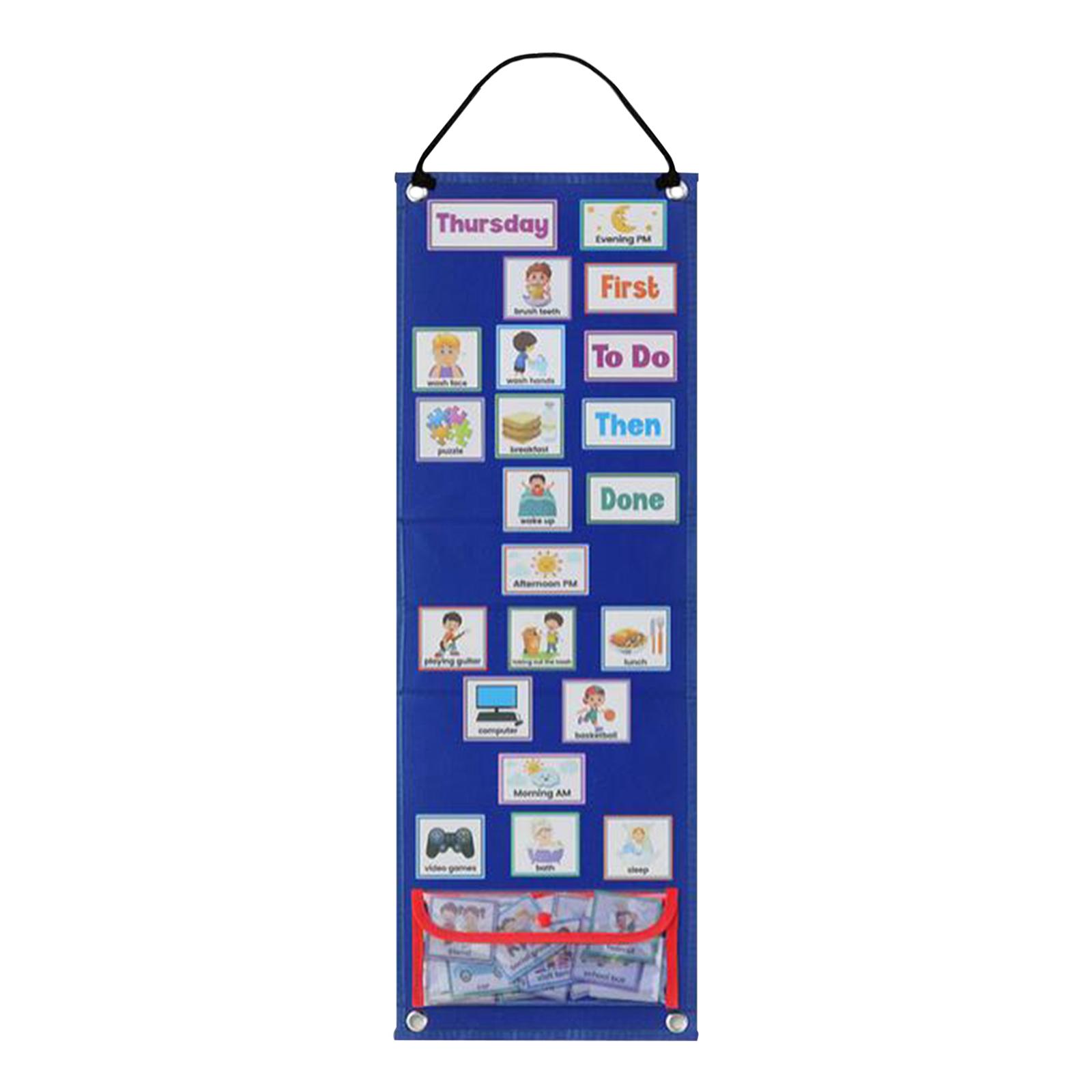 子供用ビジュアルスケジュール デイリールーティンカード ビジ - Kids Education Planner のレビューと価格