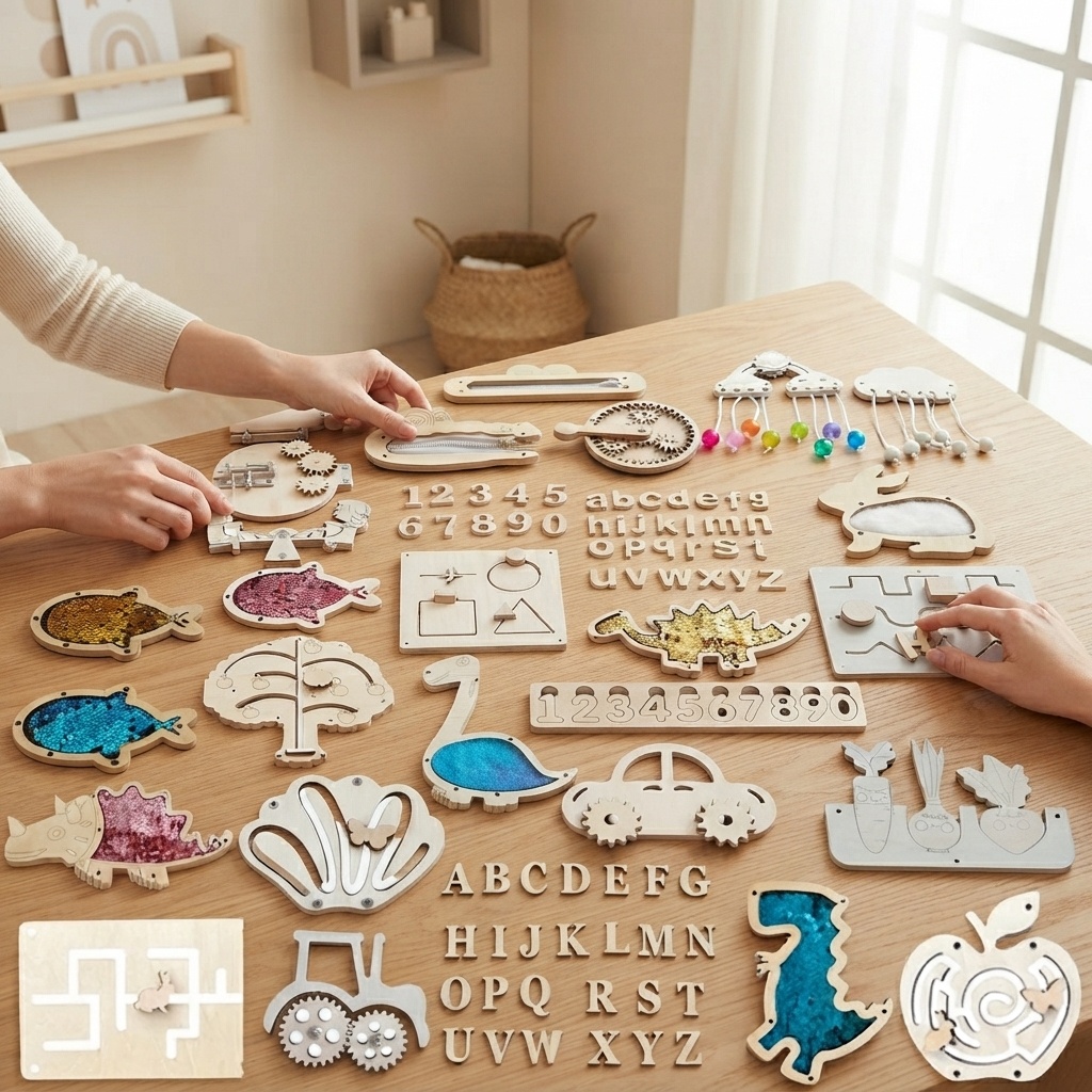 恐竜ビジーボード木製DIYアクセサリーモンテッソーリ早期学習 - Kids Education Usa のレビューと価格