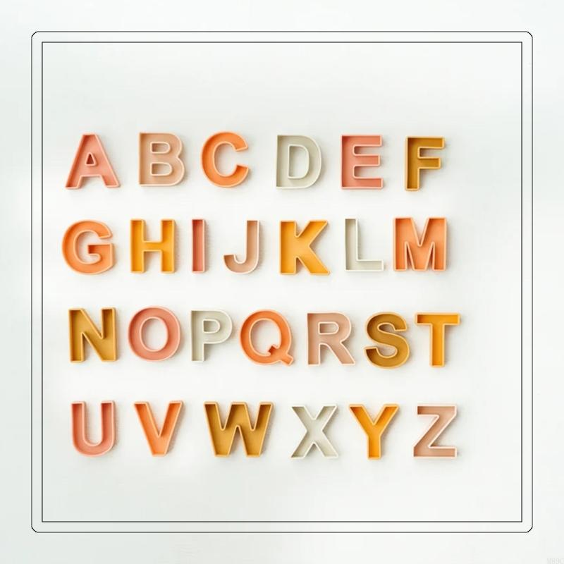 24pcs 9x7cmシリコン英語のレターブロックセットキッ - Kids Educational Games Learn English のレビューと価格