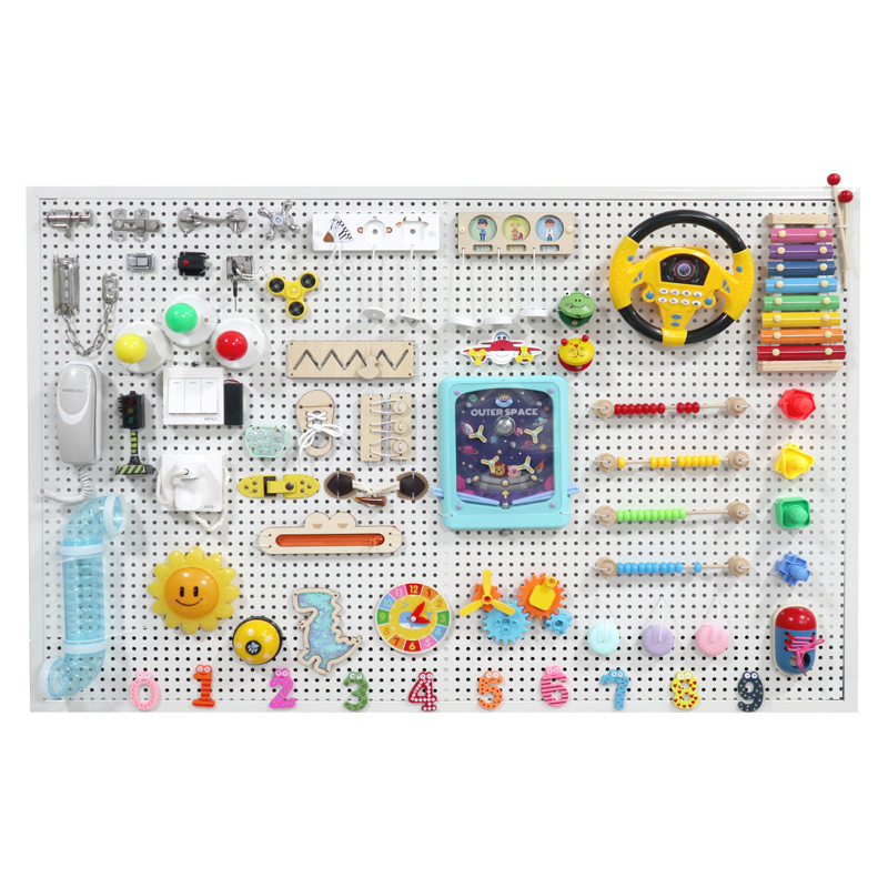 ビジーボードアクセサリーモンテッソーリ木のおもちゃキーロック - Kids Education Usa のレビューと価格