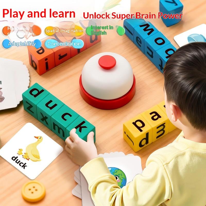 スペルキューブ単語形成ゲーム フラッシュカードセット 幼児向 - Kids Educational Games Learn English のレビューと価格