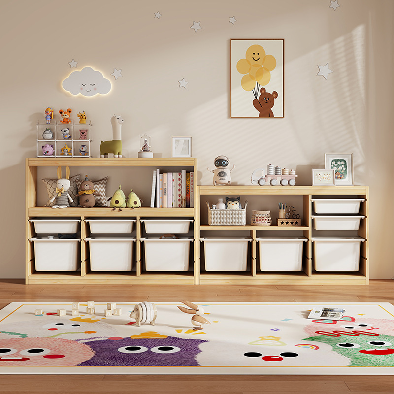 おもちゃキャビネット モンテッソーリ 子供用 大容量 本棚  - Montessori Shelf Toy のレビューと価格