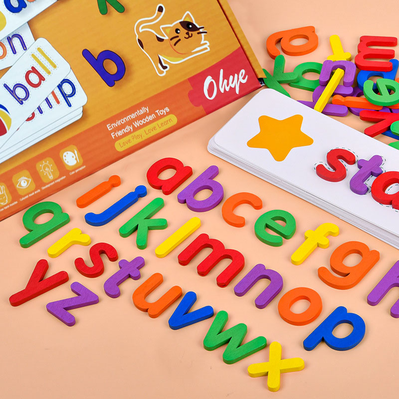 52 個英語アルファベットスペル単語木製知育玩具子供のための - Kids Educational Games Learn English のレビューと価格