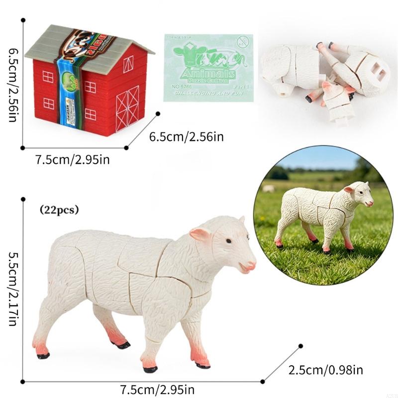 4D 動物パズルビルディング動物シーンビルディングブロック子 - Kids Education Usa のレビューと価格