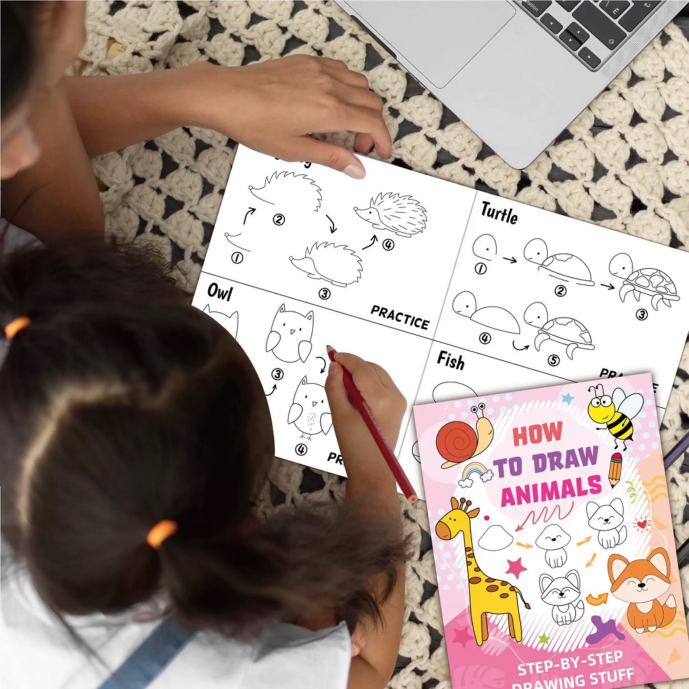 動物の漫画スケッチブックの描き方 子供向け 楽しい落書き＆塗 - Kids Early Education Books のレビューと価格