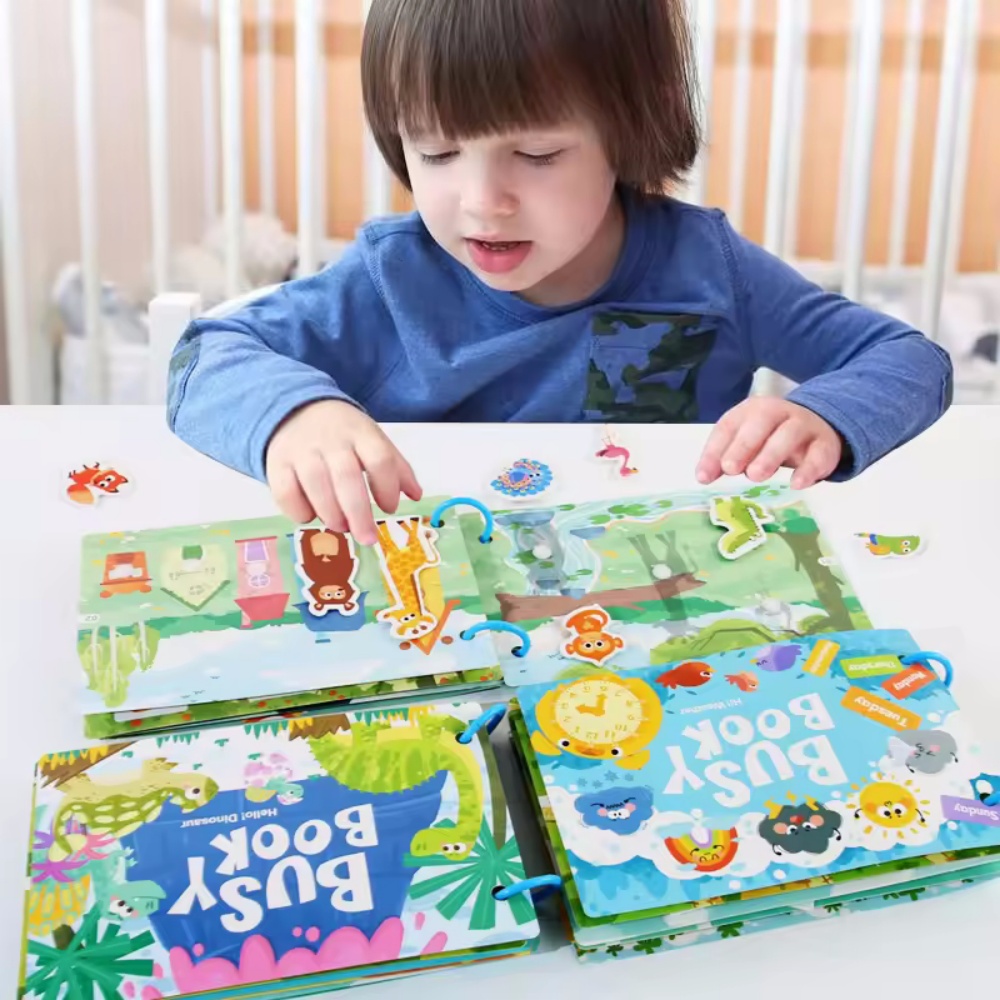 ビジーブックステッカー クワイエットブック 子供向け モンテ - Kids Educational Games Learn English のレビューと価格