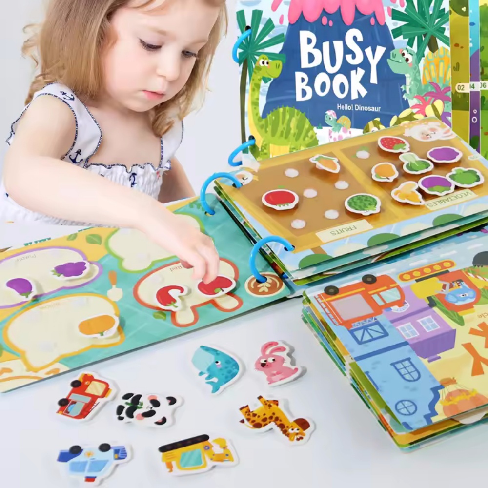 ビジーブックステッカー クワイエットブック 子供向け モンテ - Kids Educational Games Learn English のレビューと価格