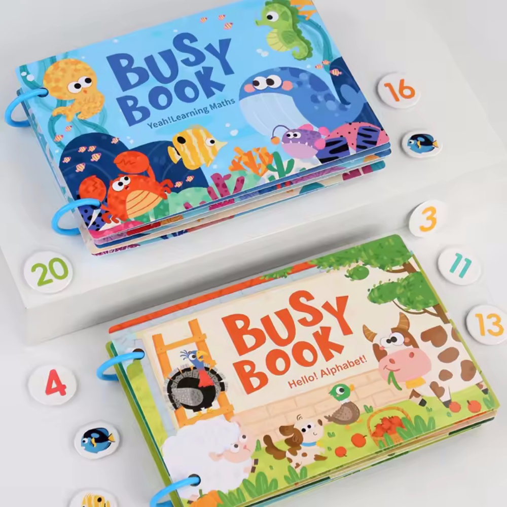 ビジーブックステッカー クワイエットブック 子供向け モンテ - Kids Educational Games Learn English のレビューと価格