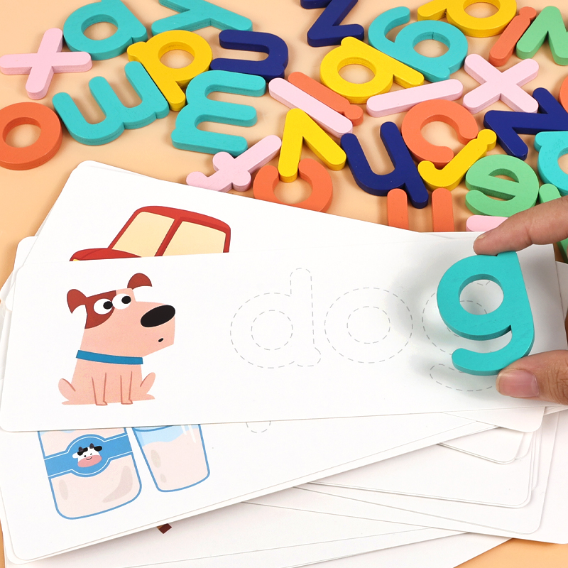モンテッソーリ木製アルファベットパズル - 子供向け英語単語 - Kids Educational Games Learn English のレビューと価格