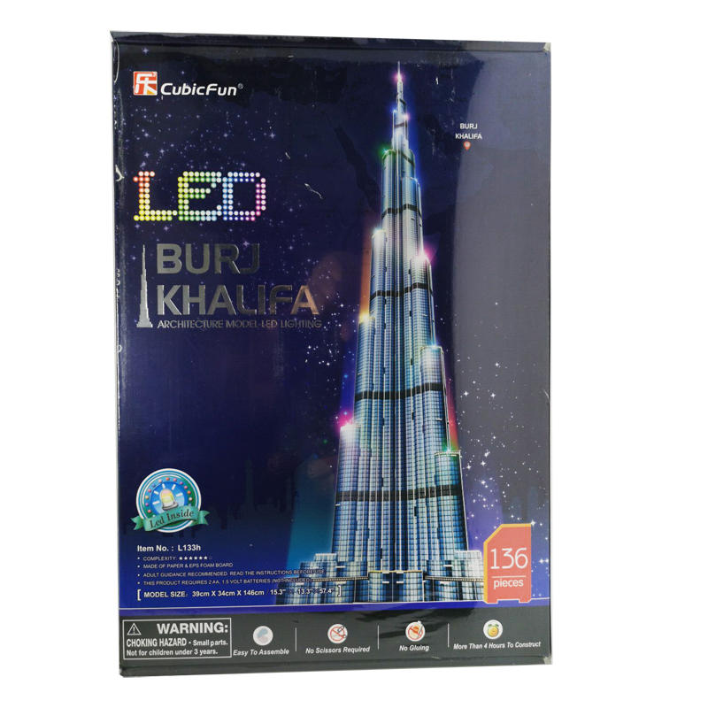 子供のためのブリジュハリファ塔の3Dパズル,創造的な紙のモデ - Kids Education In Dubai のレビューと価格