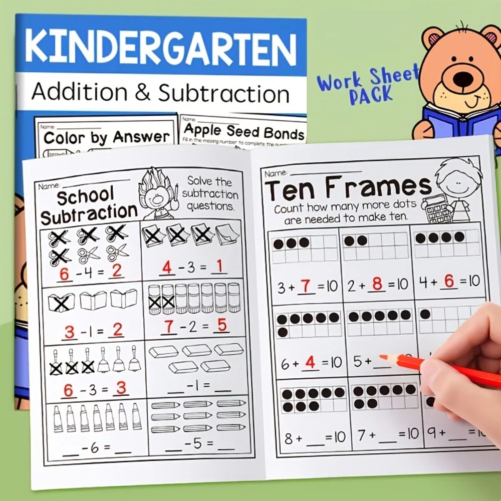 足し算・引き算ワークシート、パズルゲーム、子供の早期教育とト - Kids Education Worksheet のレビューと価格