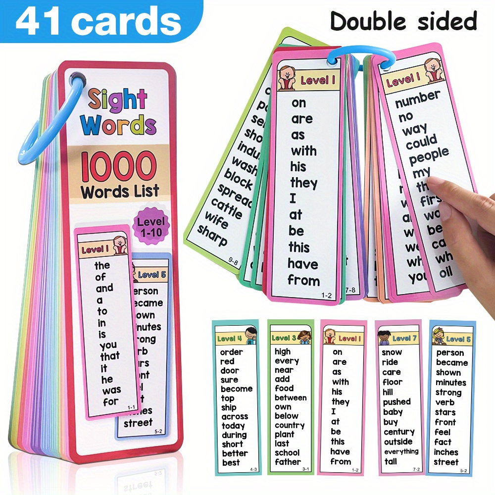 6歳から10歳のお子様向け、1000個の視覚単語フラッシュカ - Kids Educational Games Learn English のレビューと価格