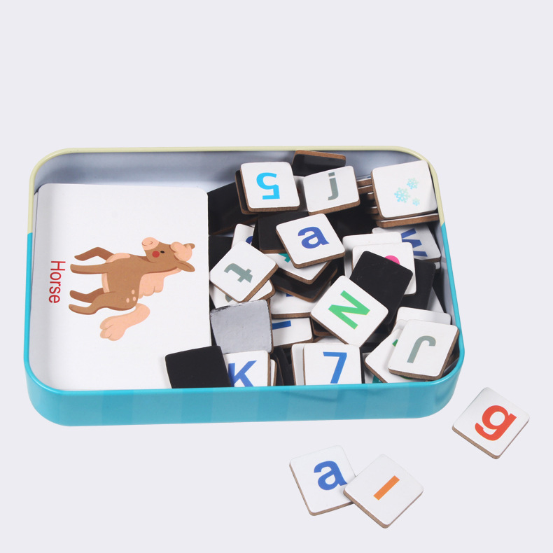 木製パズルフラッシュカードゲーム文字スペル磁気早期学習教育英 - Kids Educational Games Learn English のレビューと価格