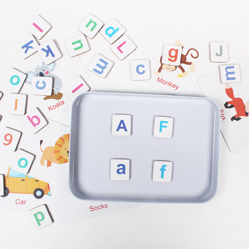 木製パズルフラッシュカードゲーム文字スペル磁気早期学習教育英 - Kids Educational Games Learn English のレビューと価格