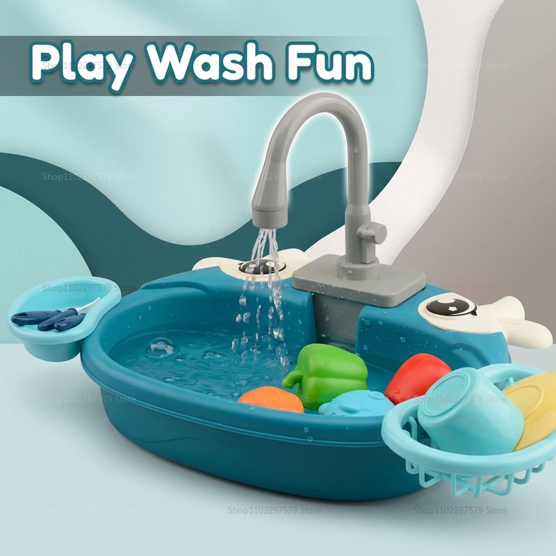 幼児用インタラクティブ水遊びシンクおもちゃ電動流水ごっこ遊び - Kids Education Design のレビューと価格