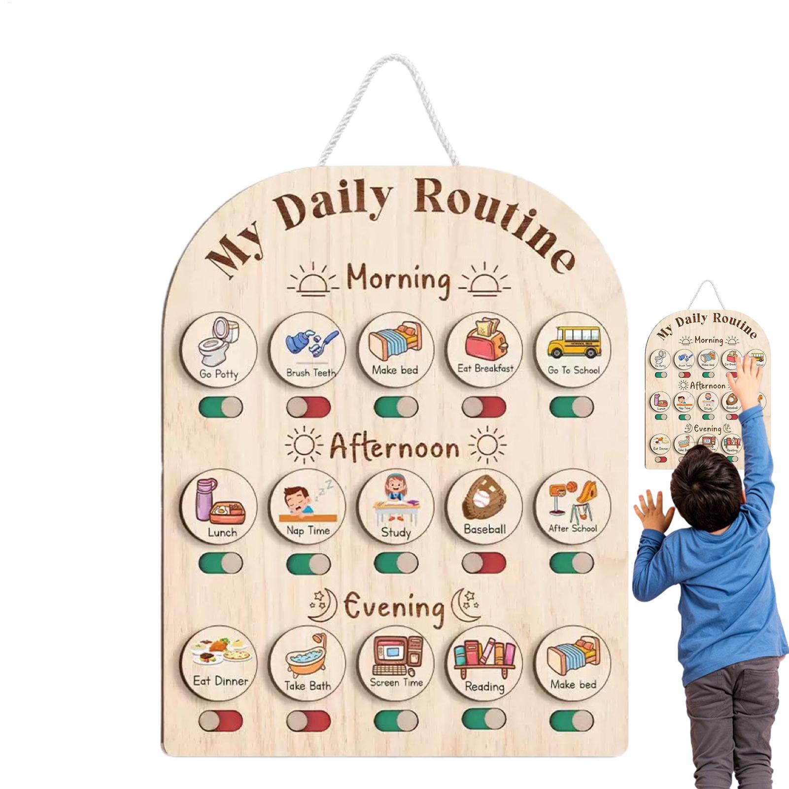 子供のための毎日のルーチンチャート 朝寝る時 毎日のルーチン - Kids Education Planner のレビューと価格