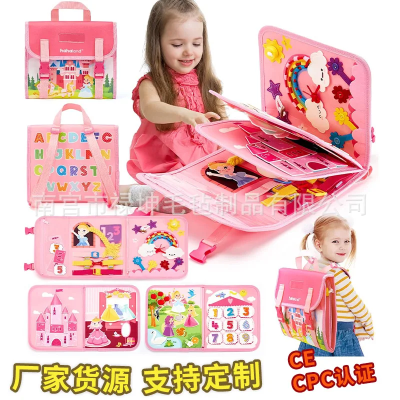モンテッソーリプリンセス フェルトビジーボード 幼児向け生活 - Kids Early Education Books のレビューと価格