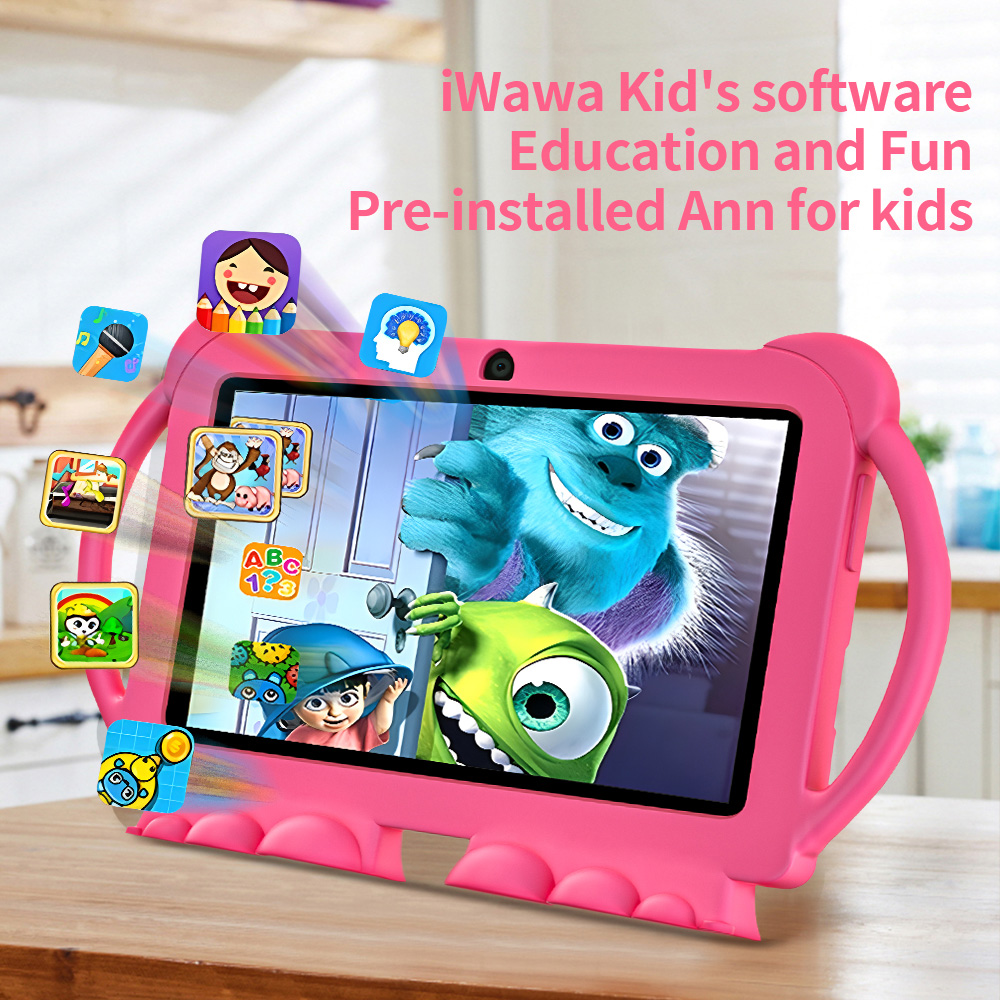 7インチ新型Androidキッズタブレット、クアッドコア、4 - Kids Educational Games Learn English のレビューと価格